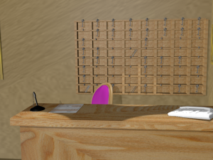 reception Modello 3D