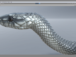 black mamba - animated 3D-Modell