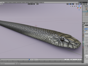 black mamba - animated 3D-Modell