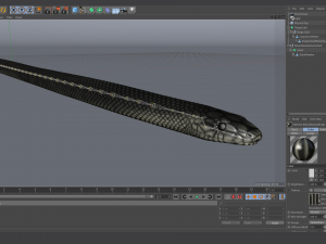 black mamba - animated 3D-Modell
