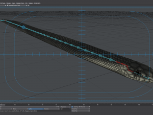 black mamba - animated 3D-Modell