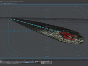 black mamba - animated 3D-Modell