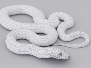 black mamba - animated 3D-Modell