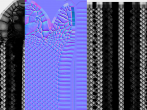 black white snake - animated 3D 모델