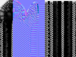 Black white snake - animated 3D Model
