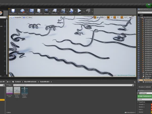 Black white snake - animated 3D Model
