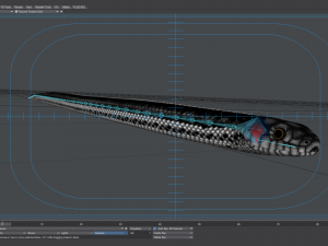 black white snake - animated 3D 모델