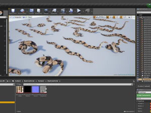 Boa constrictor - animated 3D Model
