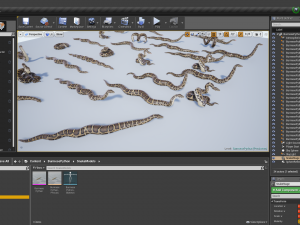 burmese python - animated 3D Model
