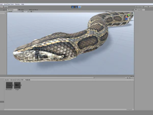 Burmese python - animated 3D Model