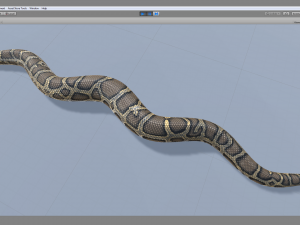 burmese python - animated 3D Model