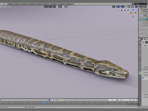 Burmese python - animated 3D Model