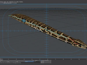 Burmese python - animated 3D Model