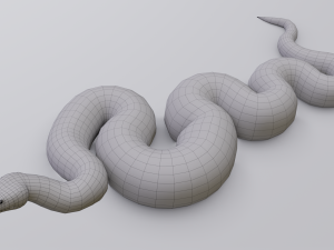 burmese python - animated 3D Model