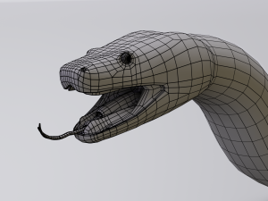 burmese python - animated 3D Model