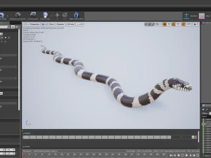 California kingsnake - animated 3D Model