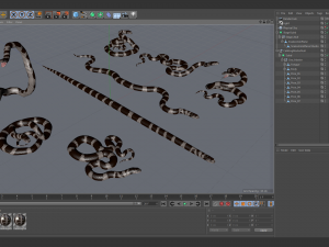 california kingsnake - animated Modelo 3D