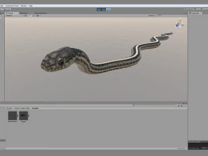 Garter snake - animated 3D Model