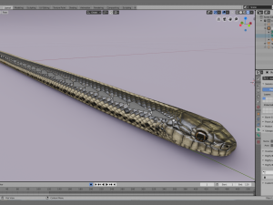 garter snake - animated Modèle 3D