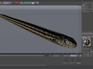 Garter snake - animated 3D Model