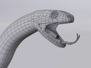 Garter snake - animated 3D Model