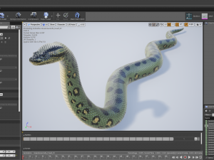 green anaconda - animated 3D Model