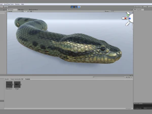 green anaconda - animated 3D Model