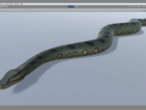 green anaconda - animated 3D Model