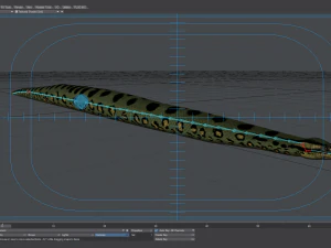 green anaconda - animated 3D Model