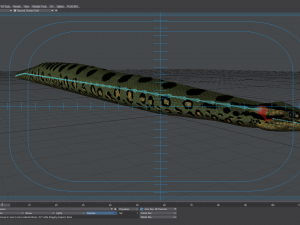 green anaconda - animated 3D Model