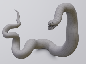 green anaconda - animated 3D Model