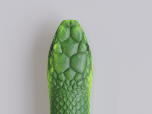 green mamba - animated 3D Model
