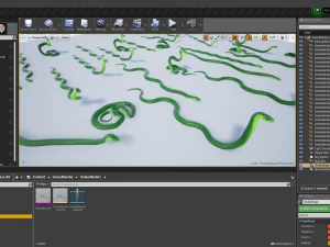 Green mamba - animated 3D Model