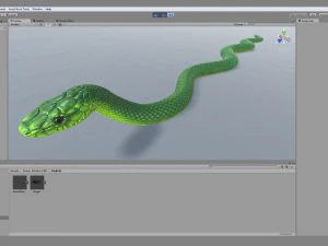 Green mamba - animated 3D Model