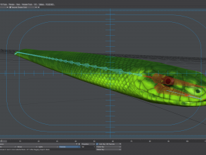 green mamba - animated 3D Model