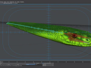 Green mamba - animated 3D Model