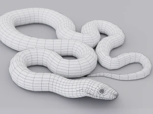 Green mamba - animated 3D Model