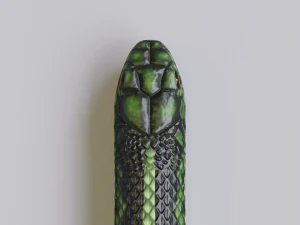 Green snake - animated 3D Model