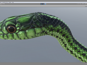green snake - animated 3D Модель