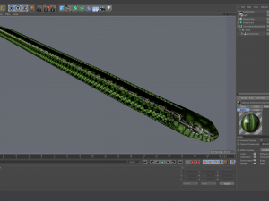 green snake - animated 3D Модель