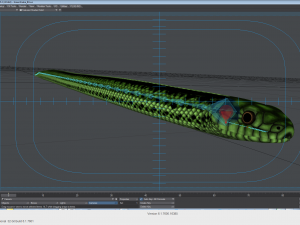 green snake - animated 3D Модель