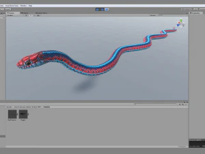 San francisco garter snake - animated 3D Model