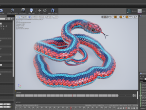 San francisco garter snake - animated 3D Modell
