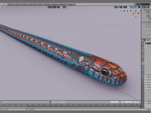San francisco garter snake - animated 3D Modell