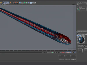 San francisco garter snake - animated 3D Model