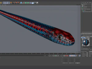 San francisco garter snake - animated 3D Model