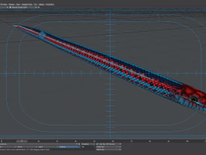 San francisco garter snake - animated 3D Model
