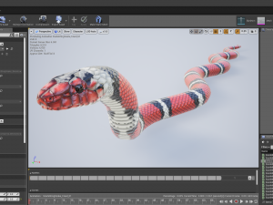 scarlet kingsnake - animated 3D Model