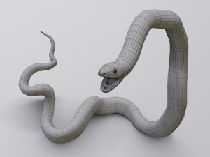 scarlet kingsnake - animated 3D Model