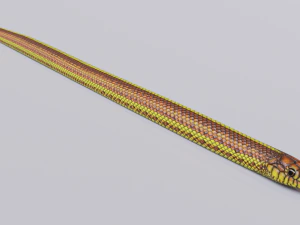 Yellow snake - animated 3D Model